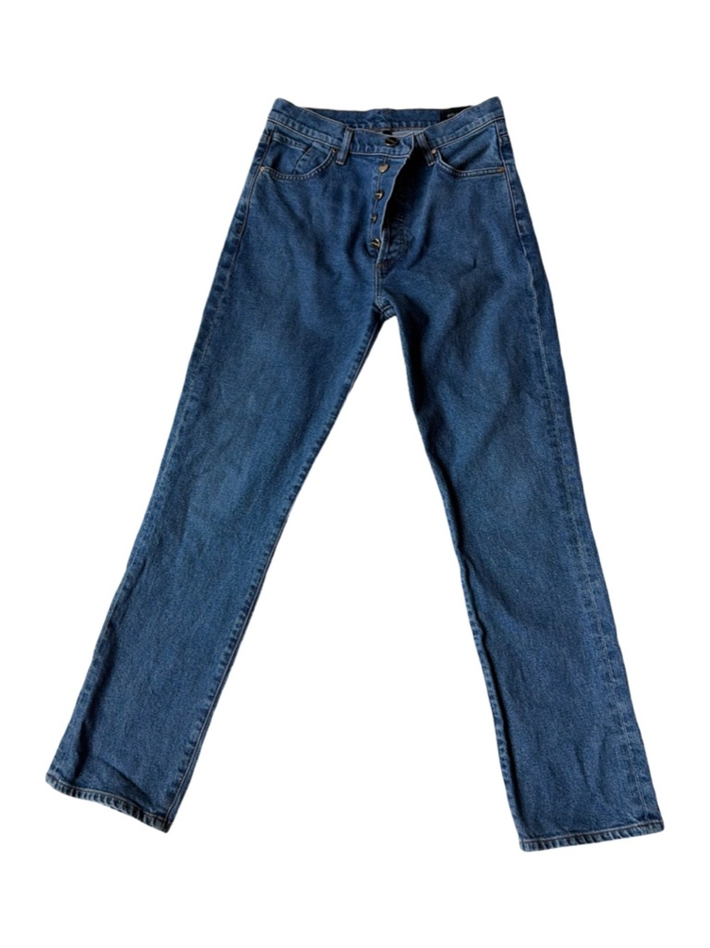Goldsign Men's Straight-Leg Dark Blue Jeans